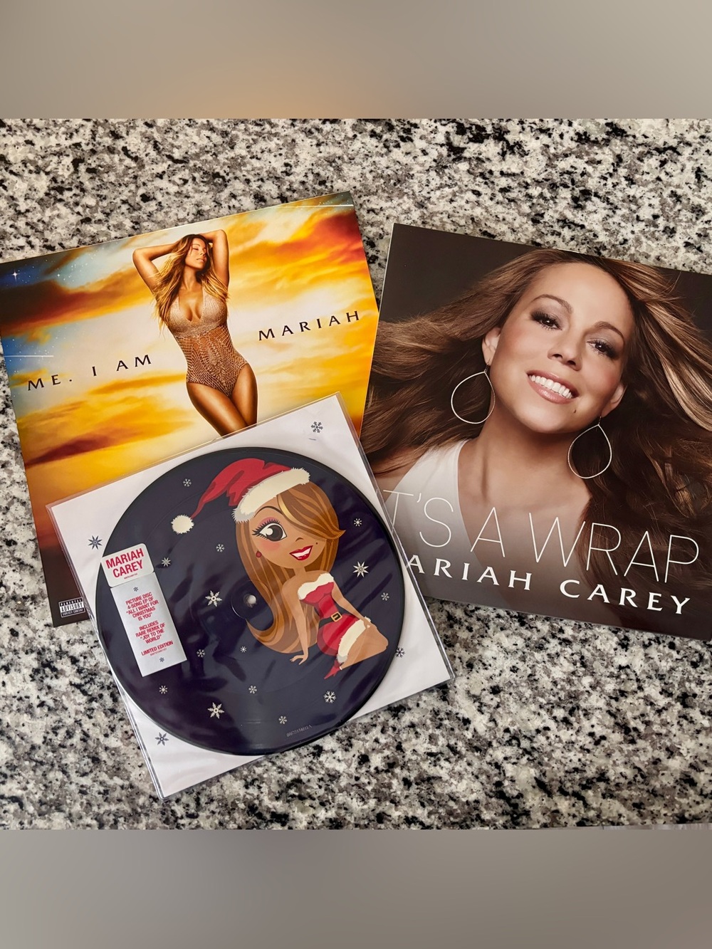 Mariah Carey Vinyl Bundle Record Lot with All I Want For Christmas Picture Disc